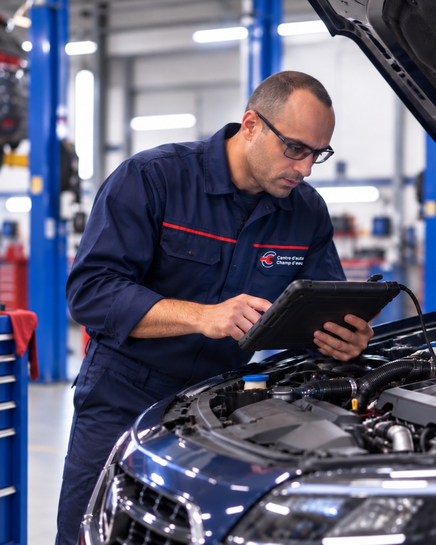 The mechanic at work