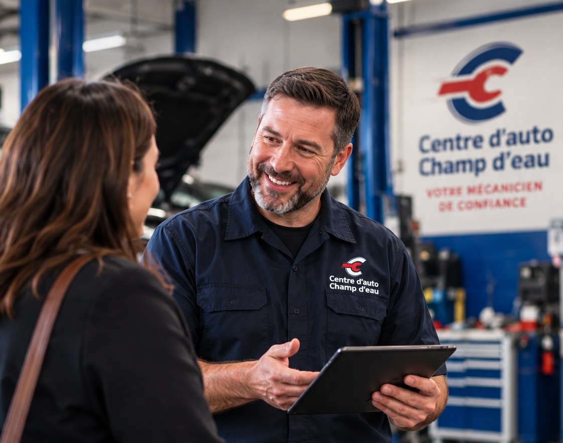 An advisor with a customer
